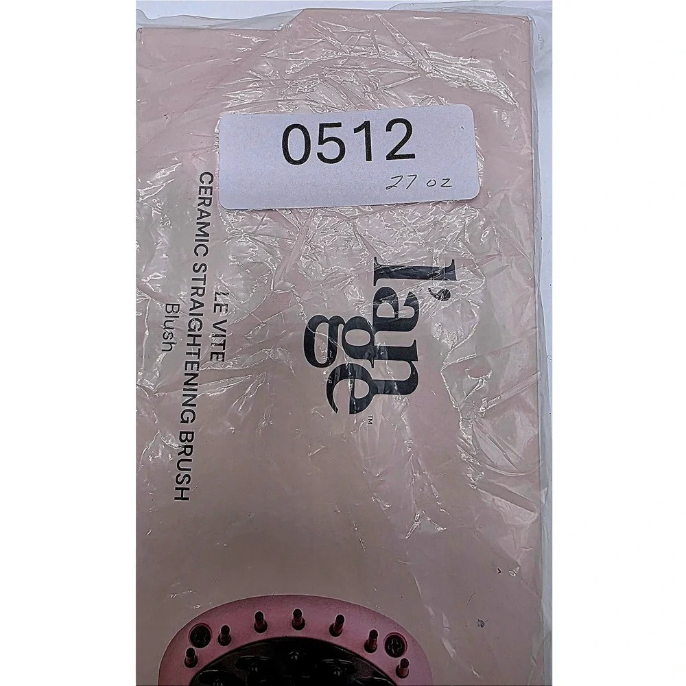 Lange Le Vite Ceramic Straightening Brush Blush Pink Hair Styling Tool‎